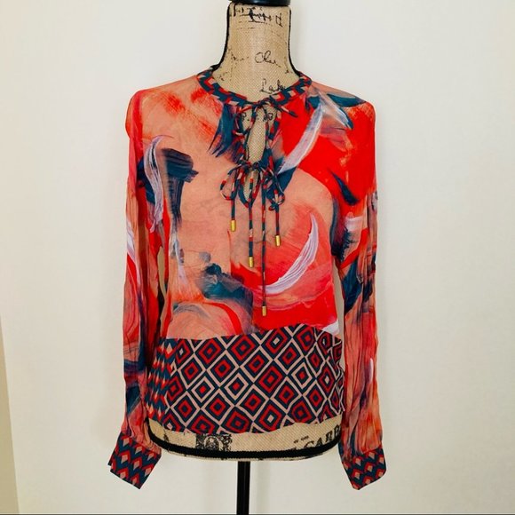 Anthropologie Bl-nk London Siena Peasant Blouse - Picture 3 of 15